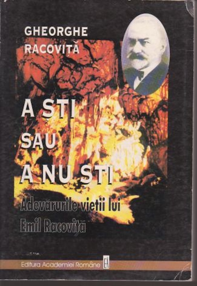 Emil Racoviţă- „A şti sau a nu şti, aceasta este întrebarea” - 3