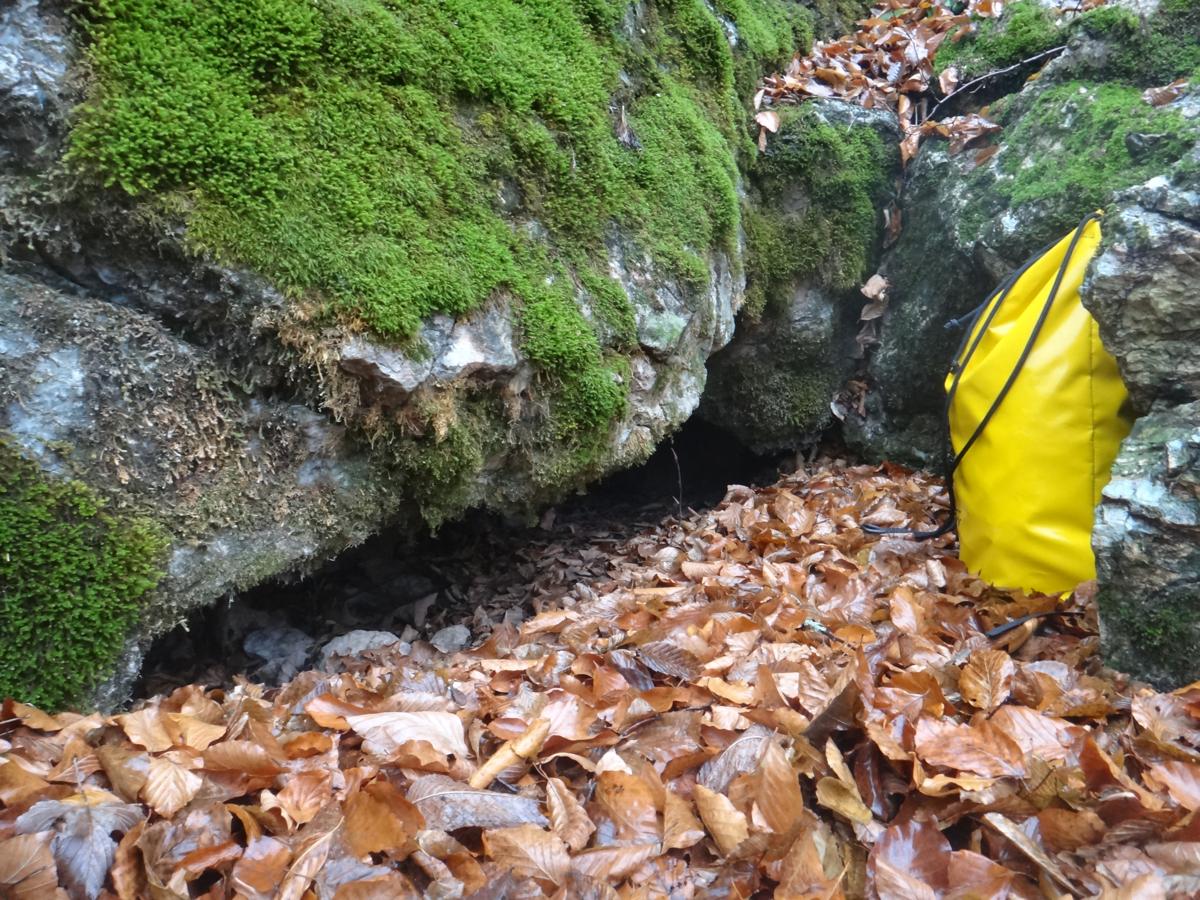 Intrarea in Peștera Scoicilor - Detaliu