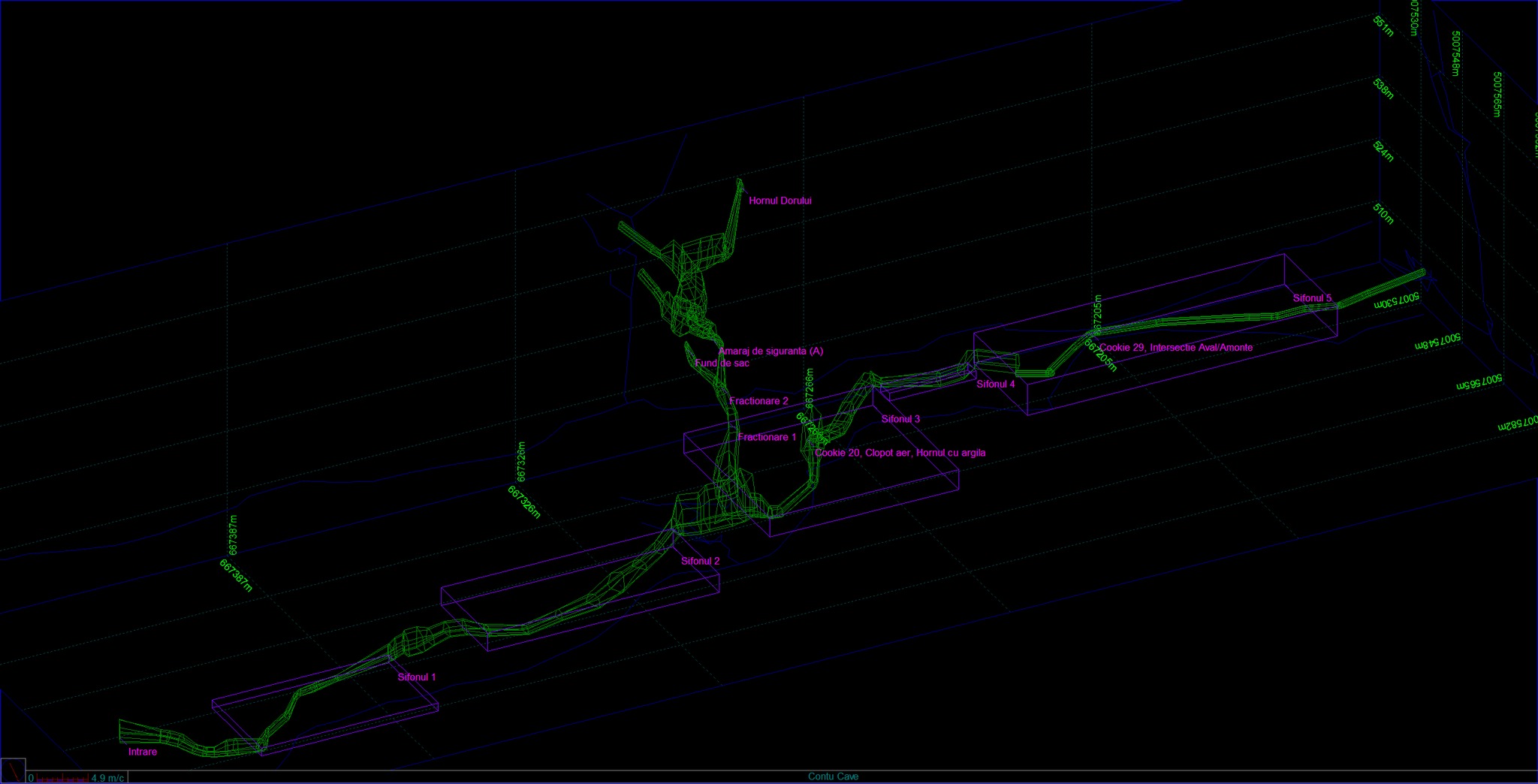 Harta Peștera de la Contu - Autor: Cristi Mitrofan