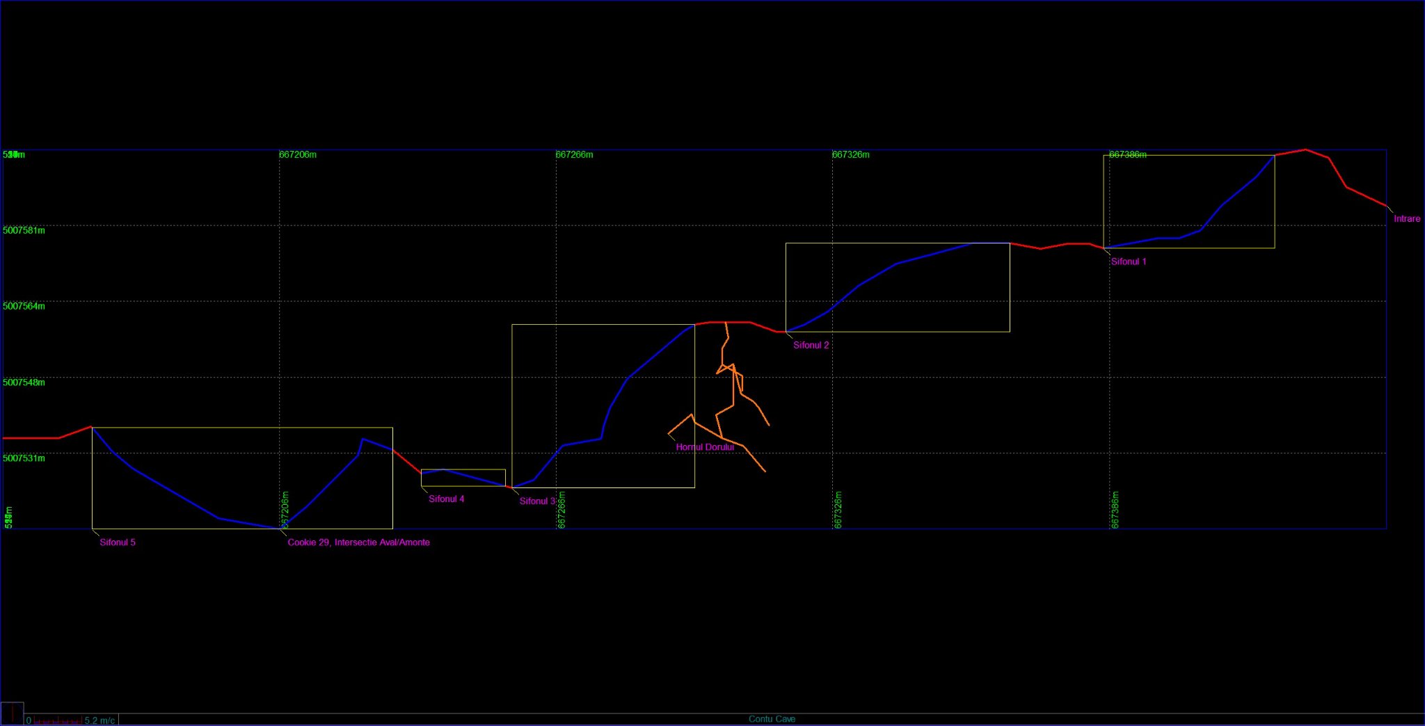 Harta Peștera de la Contu - Autor: Cristi Mitrofan
