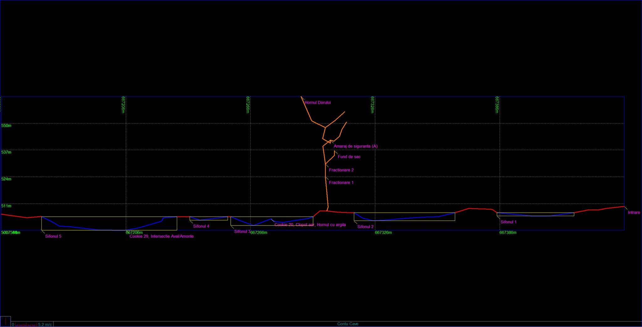 Harta Peștera de la Contu - Autor: Cristi Mitrofan