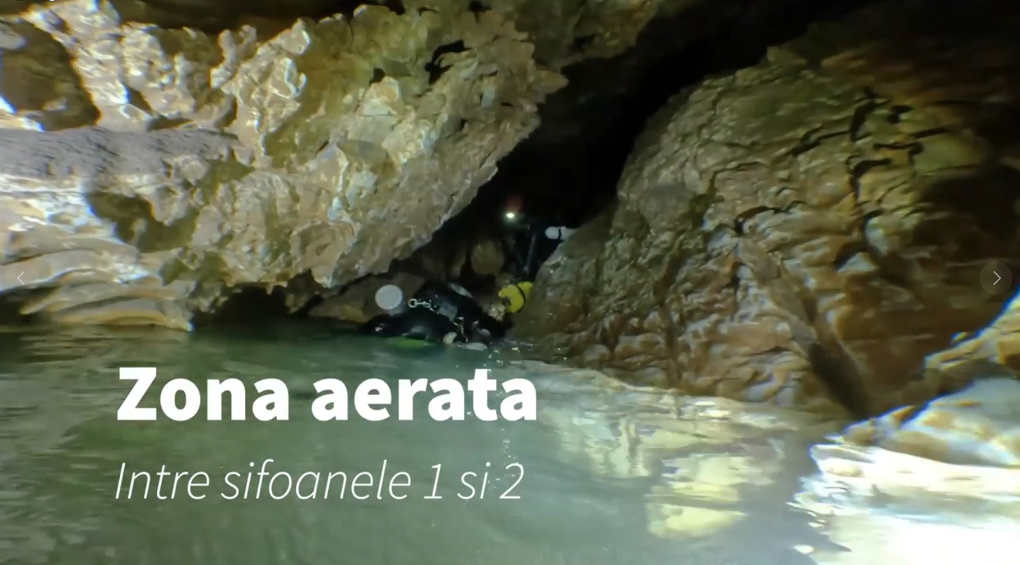 Zona aerata intre Sifonul 1 si Sifonul 2 - Peștera de la Contu - Autor: Cristi Mitrofan